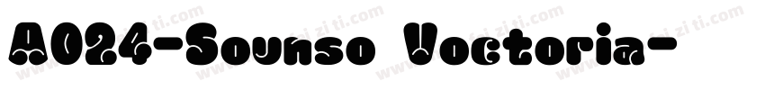 A024-Sounso Voctoria字体转换